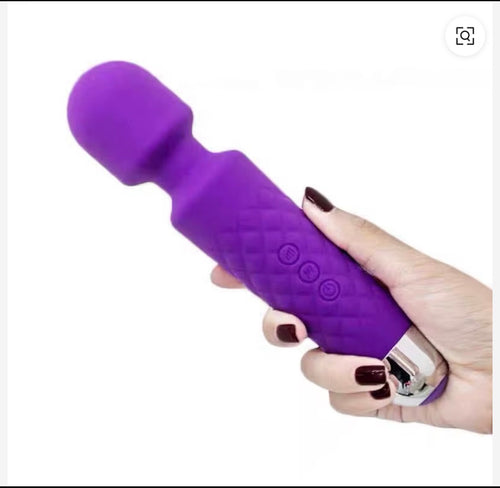 20 Speed  Wireless Wand Rechargeable Massager purple