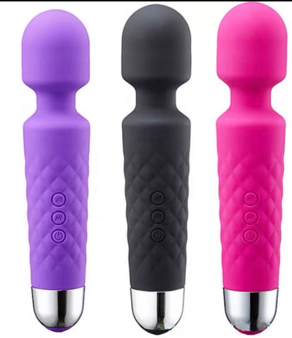 20 Speed  Wireless Wand Rechargeable Massager purple